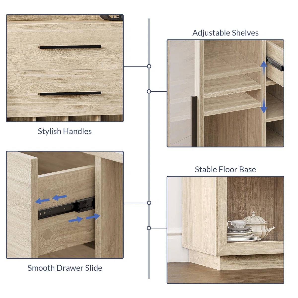 Floppiz 55.1'' Bar Cabinet