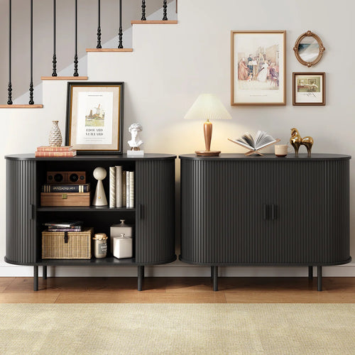 40'' Sideboard Storage Cabinet With Doors And Shelves - Credenza Storage Cabinet For Office, Bedroom Storage Cabinet, Hallway Storage Cabinet, Console Storage Cabinet