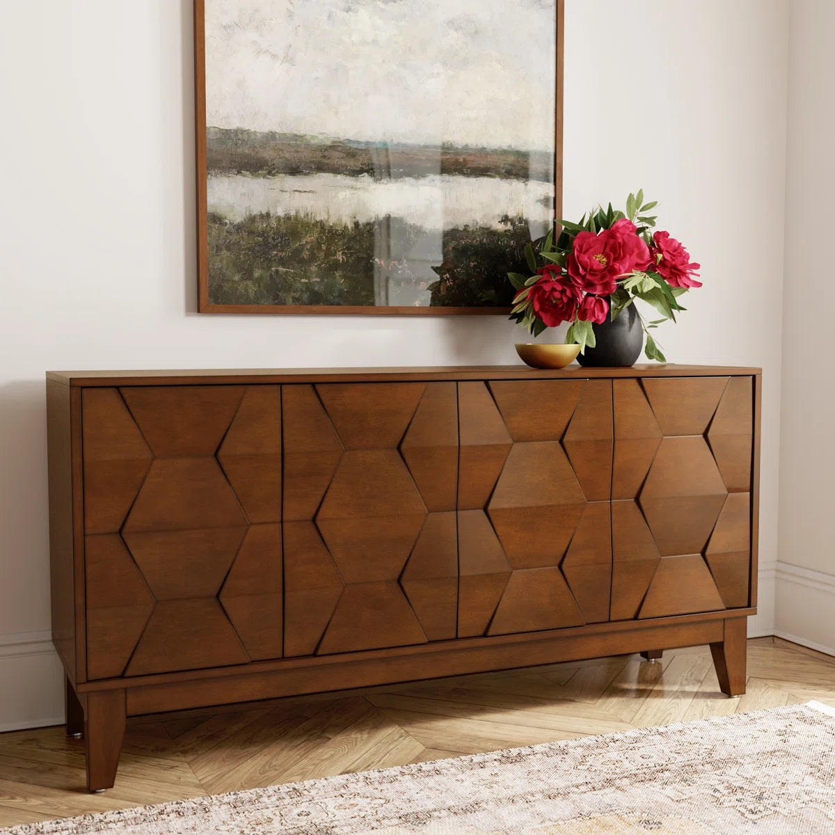 Floppiz 60" W Sideboard with Solid Wood Legs