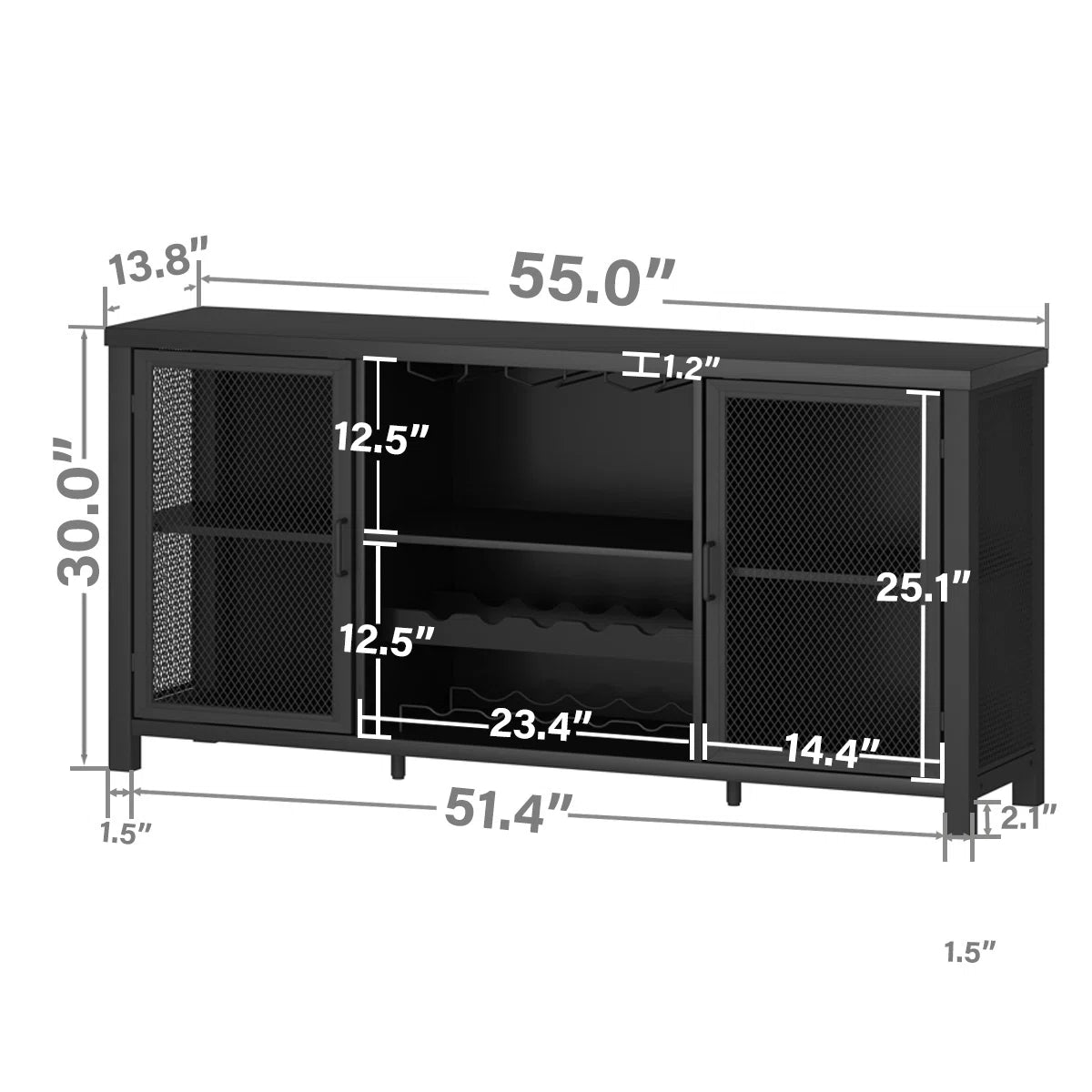 Floppiz 55'' Bar Cabinet
