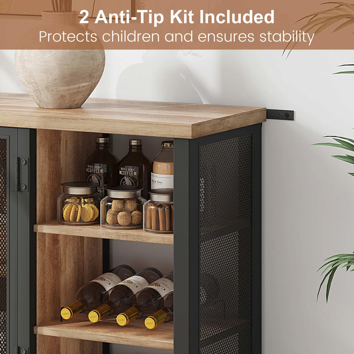 Floppiz Guinna 55.12'' Bar Cabinet