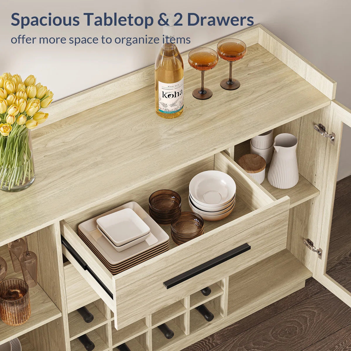 Floppiz 55.1'' Bar Cabinet